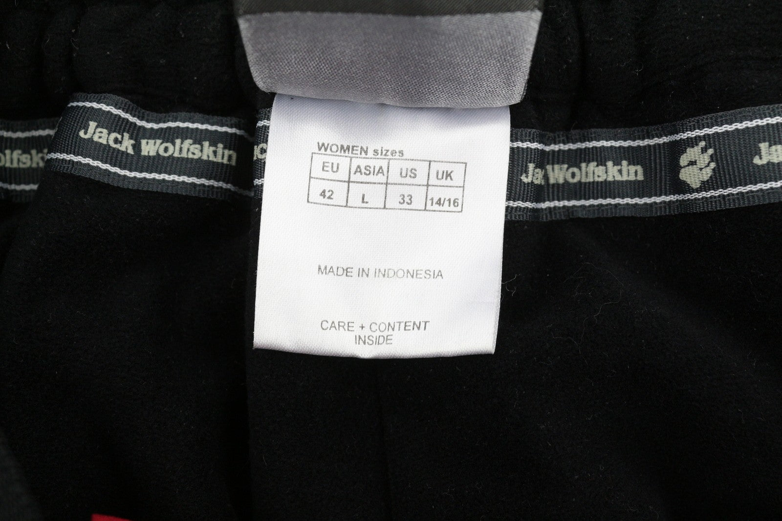 JACK WOLFSKIN moteriškos kelnės L EU42 raudonos Recco Texapore salopettes slidinėjimo kelnės 