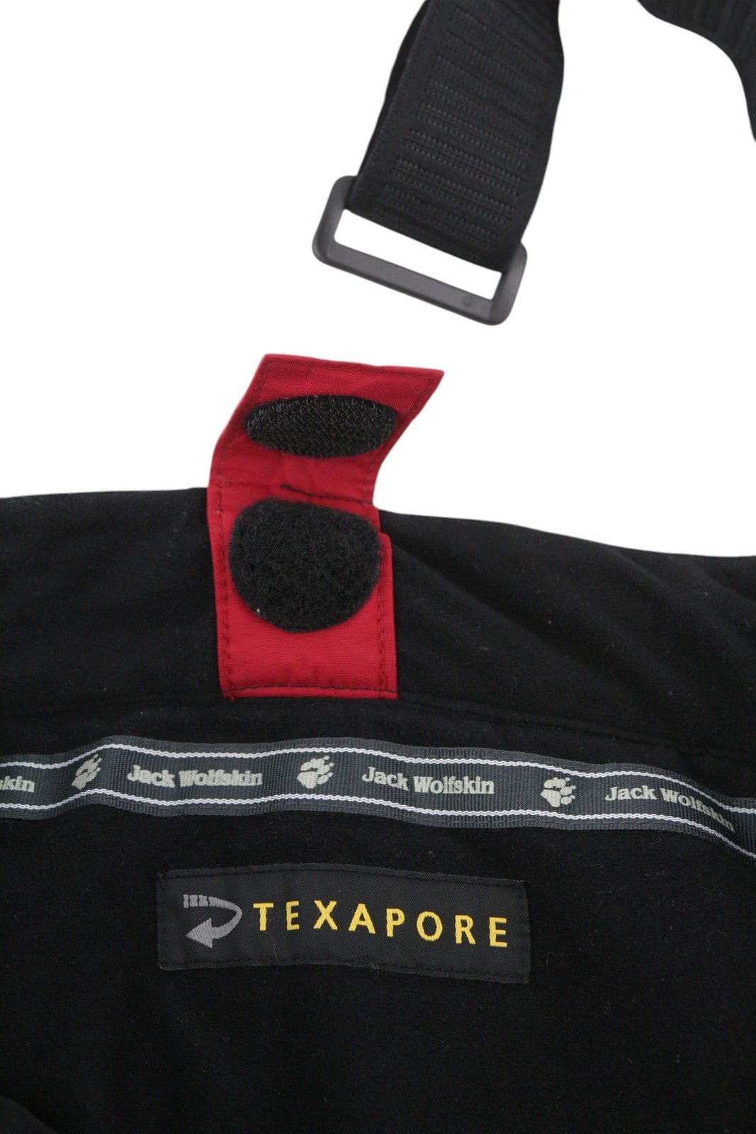 JACK WOLFSKIN moteriškos kelnės L EU42 raudonos Recco Texapore salopettes slidinėjimo kelnės 