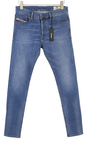 DIESEL Tepphar-X R8XA3 vyriški džinsai W30/L34 Slim Carrot Fit tamprūs, skalbti, blukę 