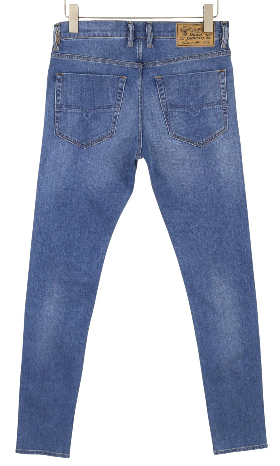 DIESEL Tepphar-X R8XA3 vyriški džinsai W30/L34 Slim Carrot Fit tamprūs, skalbti, blukę 