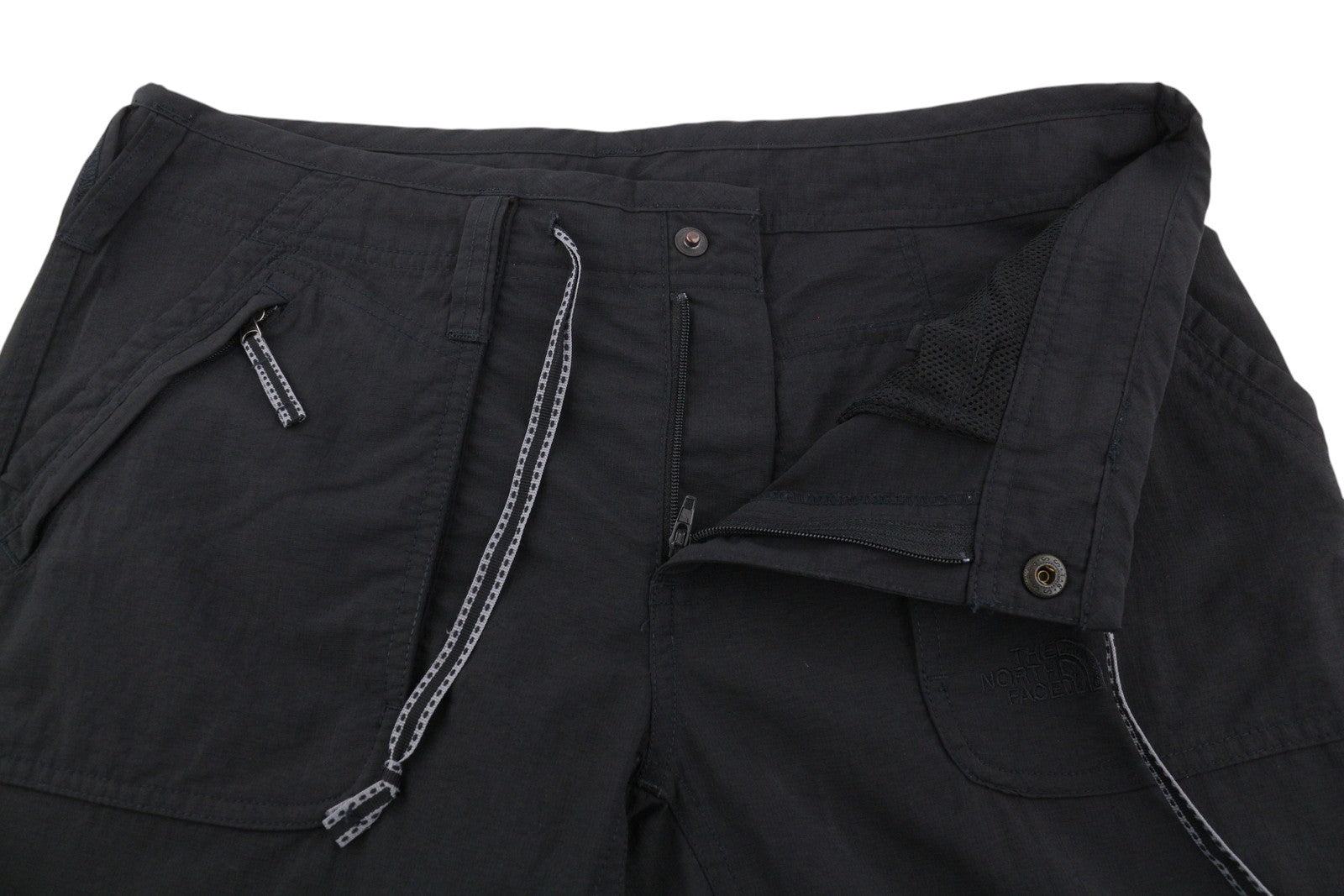 THE NORTH FACE Alam moteriškos kelnės W30 Long Turn-Up Zip Fly Strap Black 