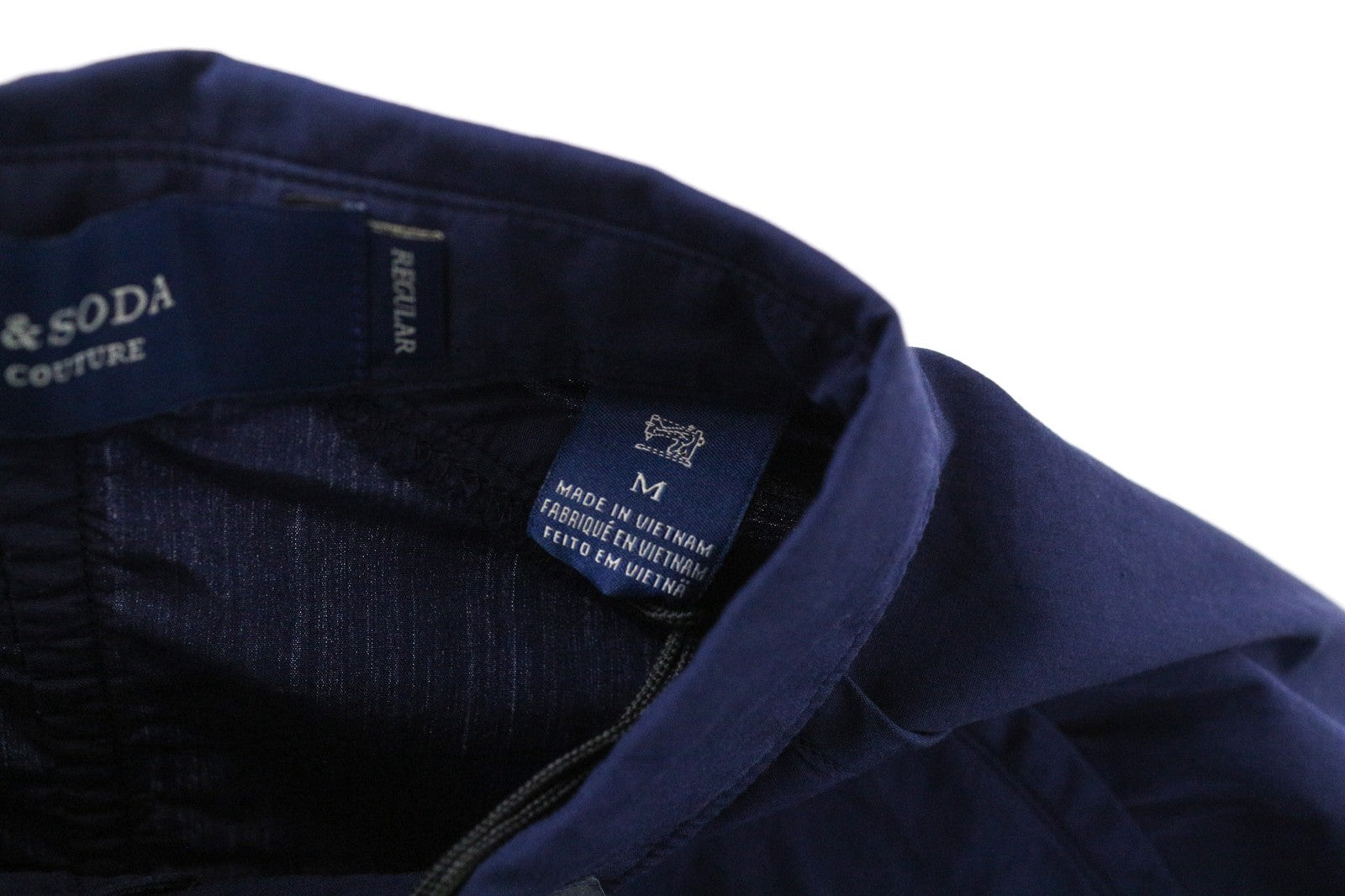 SCOTCH & SODA Ams Couture Men's Shirt M Navy Blue Cotton Long Sleeve Buttoned