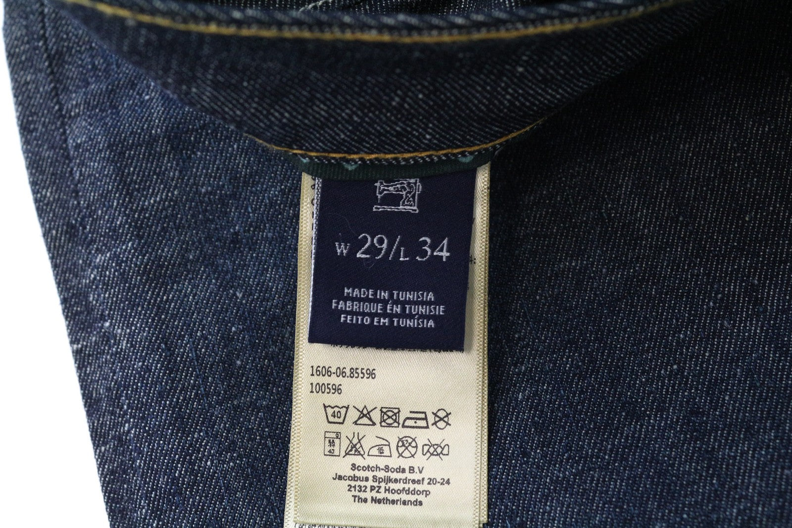 SCOTCH & SODA Tye Men's Jeans W29/L34 Slim Carrot Dark Blue Stretch Denim