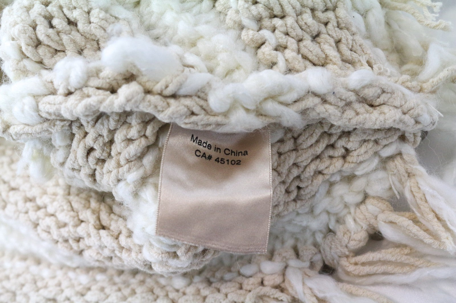 SCOTCH &amp; SODA Ams Couture moteriškas šalikas OS smėlio spalvos ekru megztas dryžuotas blizgučiai 