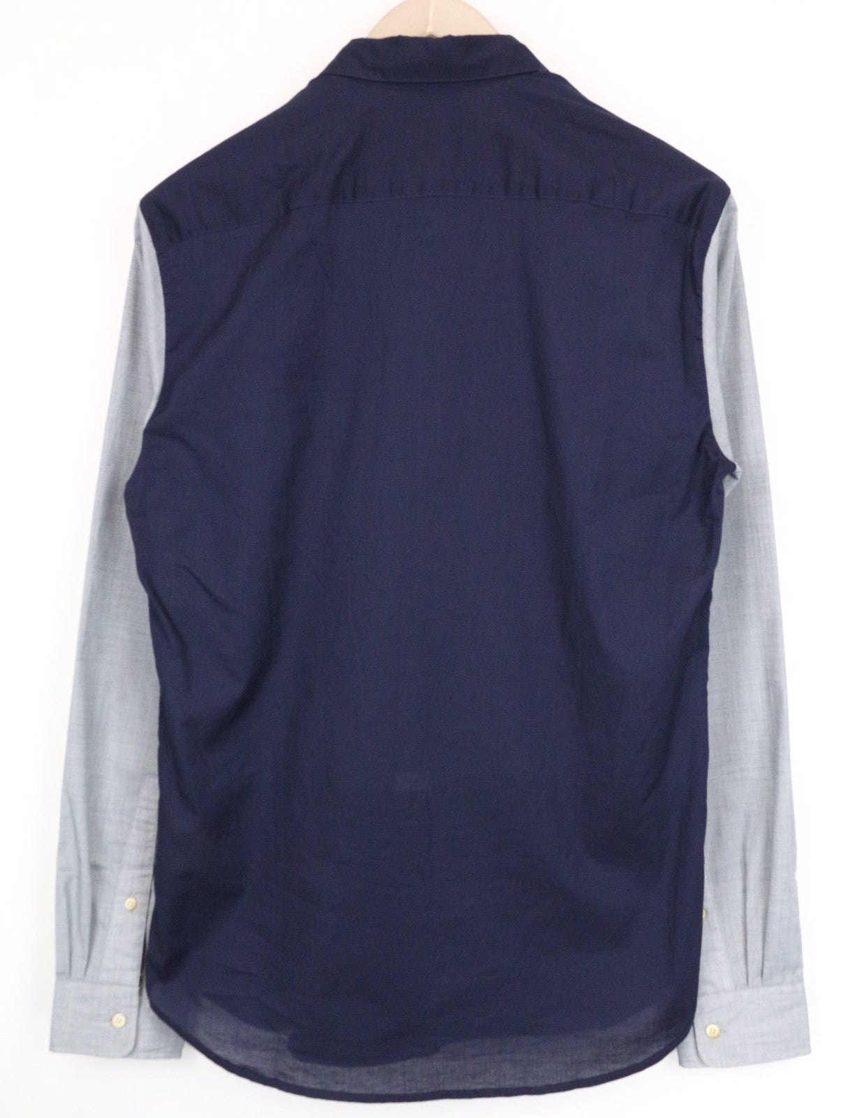 SCOTCH & SODA Ams Couture Men's Shirt S Grey Blue Pure Cotton Long Sleeve