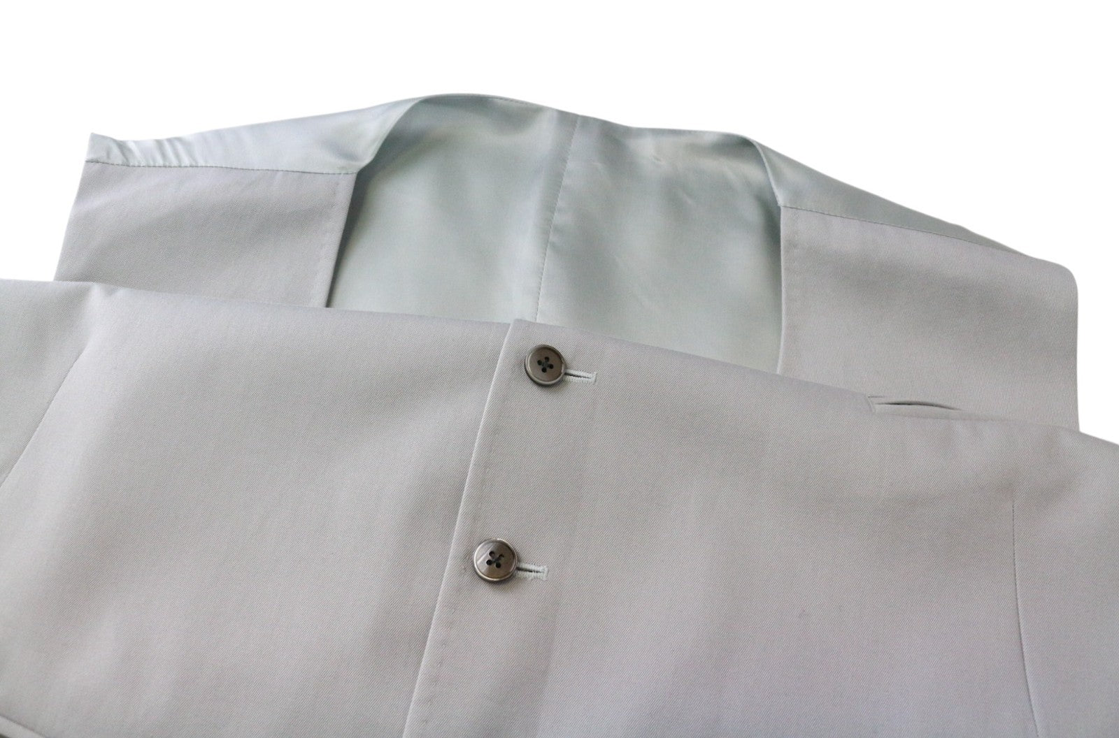 SUITSUPPLY Ferrara Men's Waistcoat UK56R Grey Cotton Cashmere Classic Vest