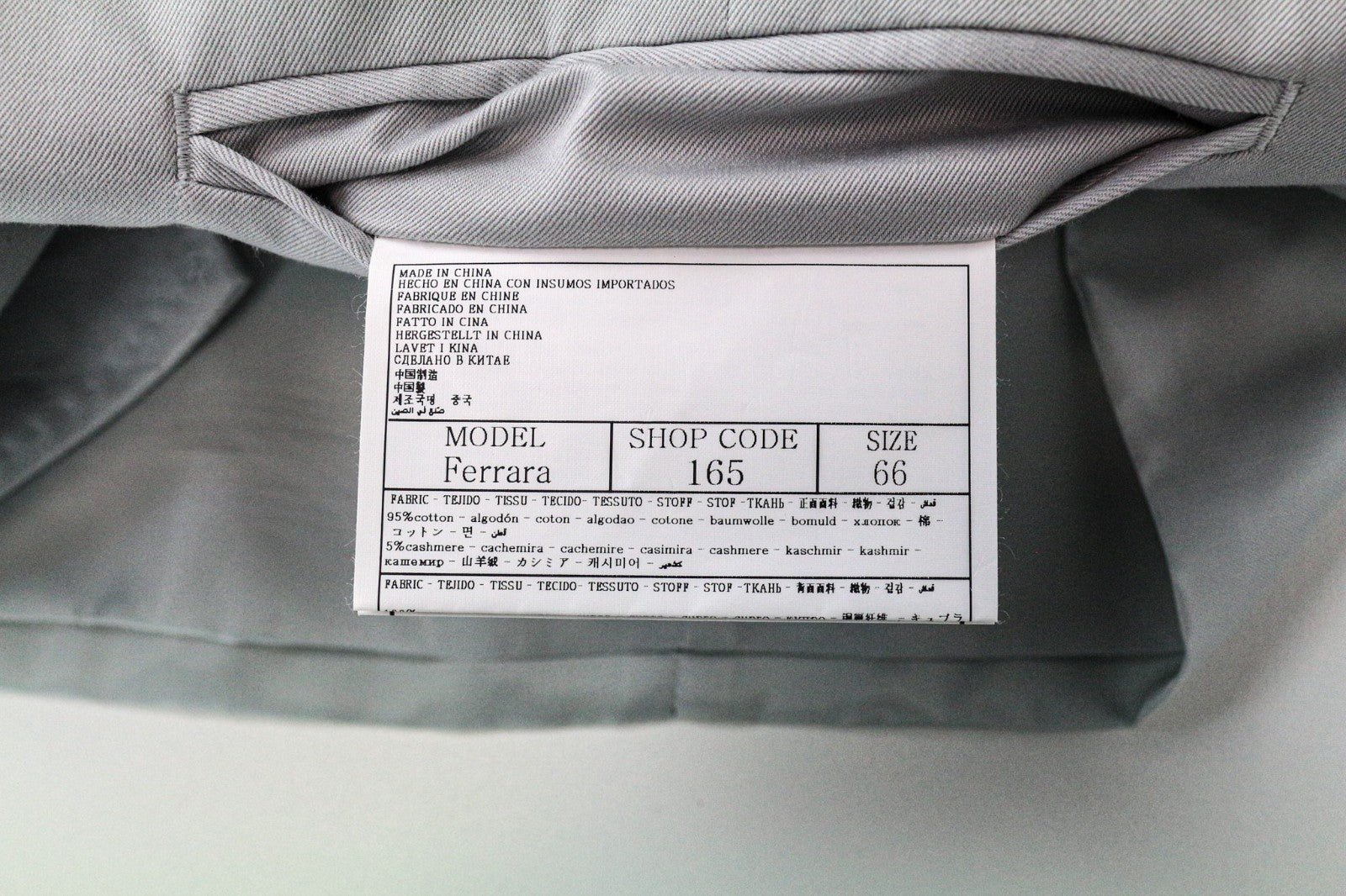 SUITSUPPLY Ferrara Men's Waistcoat UK56R Grey Cotton Cashmere Classic Vest