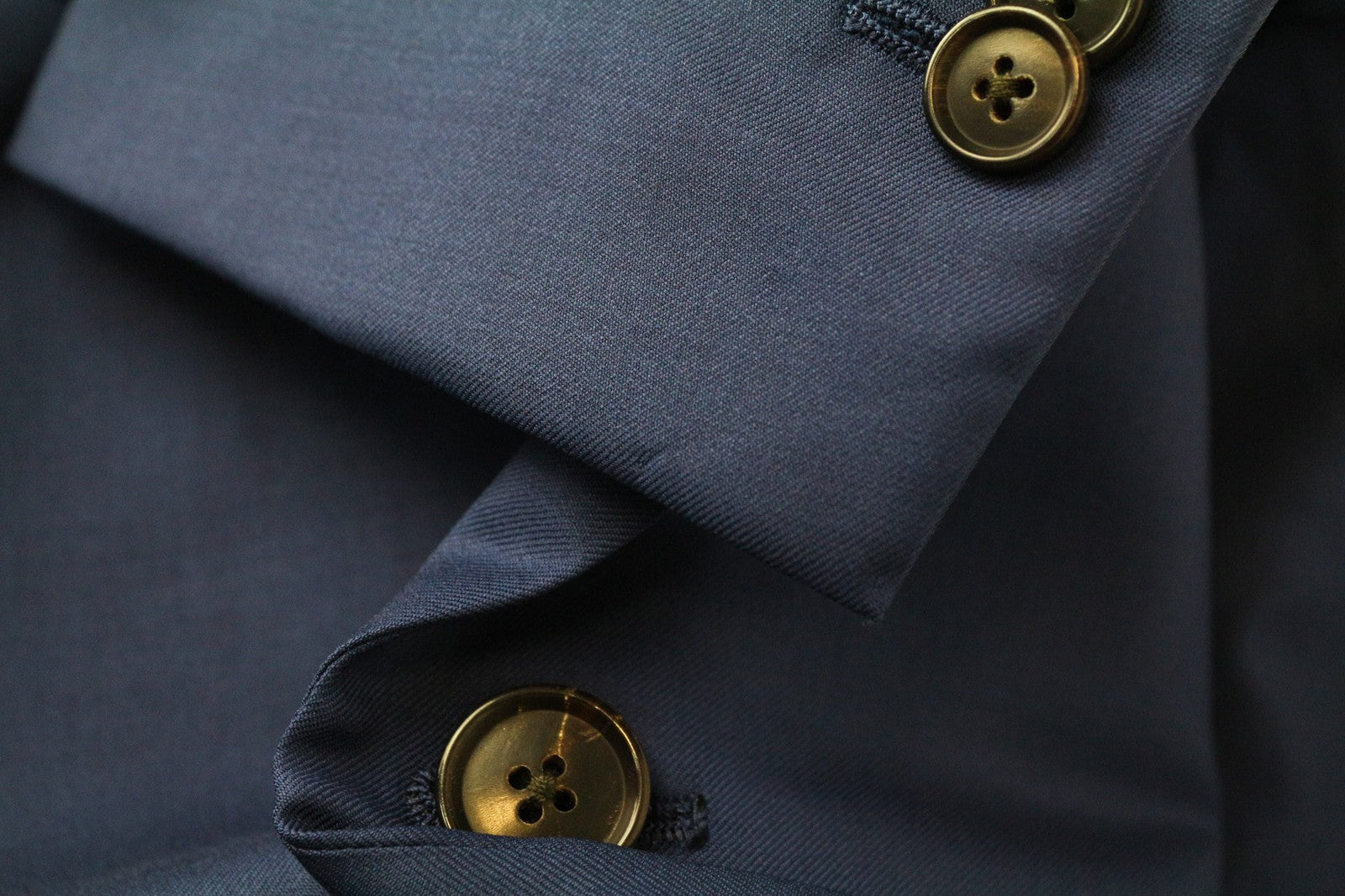 SUITSUPPLY La Spalla Men's Blazer UK40S Blue Wool Single Breasted Notch Lapel