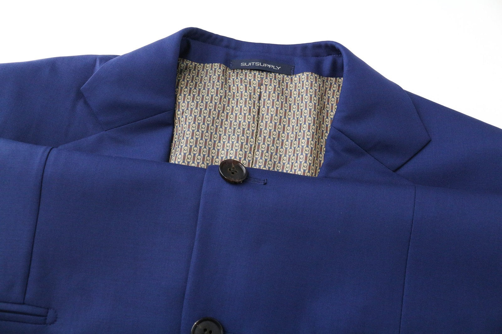 SUITSUPPLY La Spalla Men's Blazer UK40S Blue Wool Single Breasted Notch Lapel