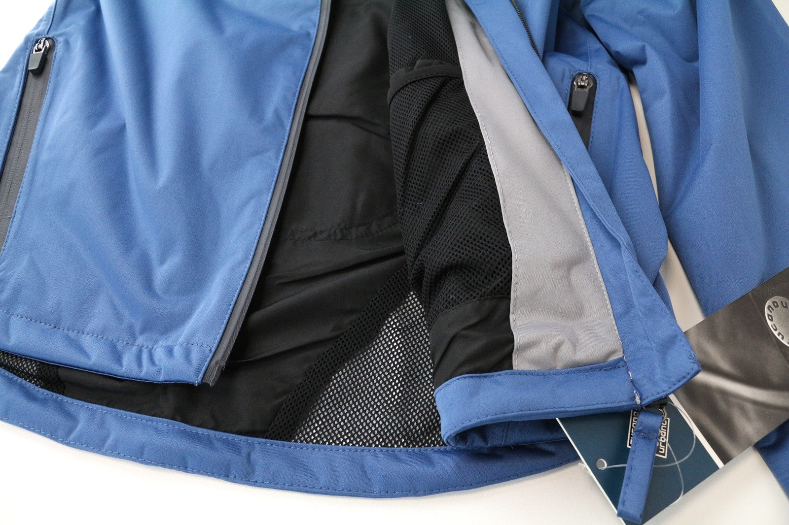 TUCANO URBANO Ire moteriška striukė S mėlyna vandeniui atspari gobtuvas motociklininkui 