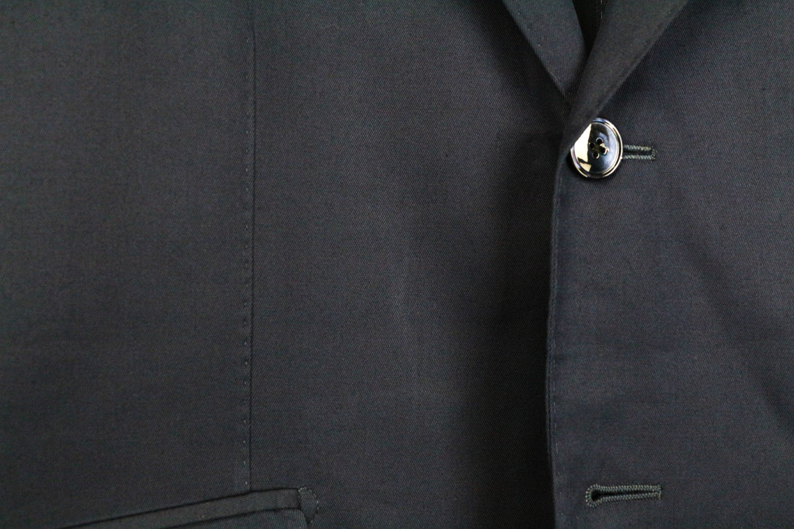 SUITSUPPLY La Spalla Men's Suit UK38R Blue Cotton 2Pc Lined Slim Single Breasted