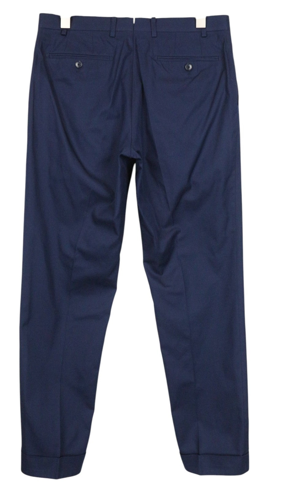 SUITSUPPLY La Spalla Men's Suit UK38R Blue Cotton 2Pc Lined Slim Single Breasted