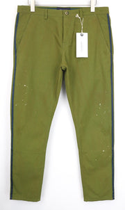SCOTCH & SODA Ams Blauw Men's Trousers ~W37/L31 Slim Painted Effect Green