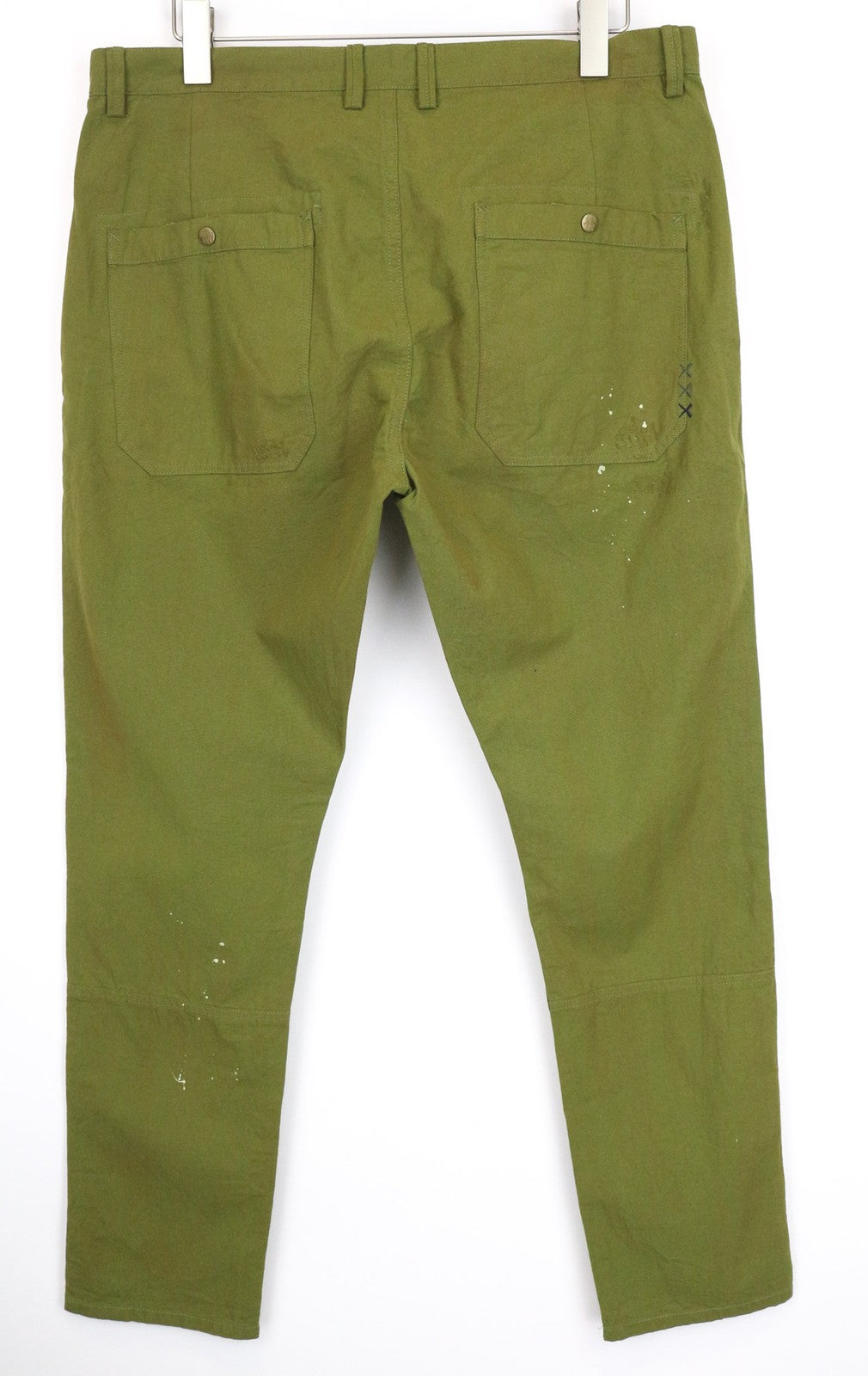 SCOTCH & SODA Ams Blauw Men's Trousers ~W37/L31 Slim Painted Effect Green
