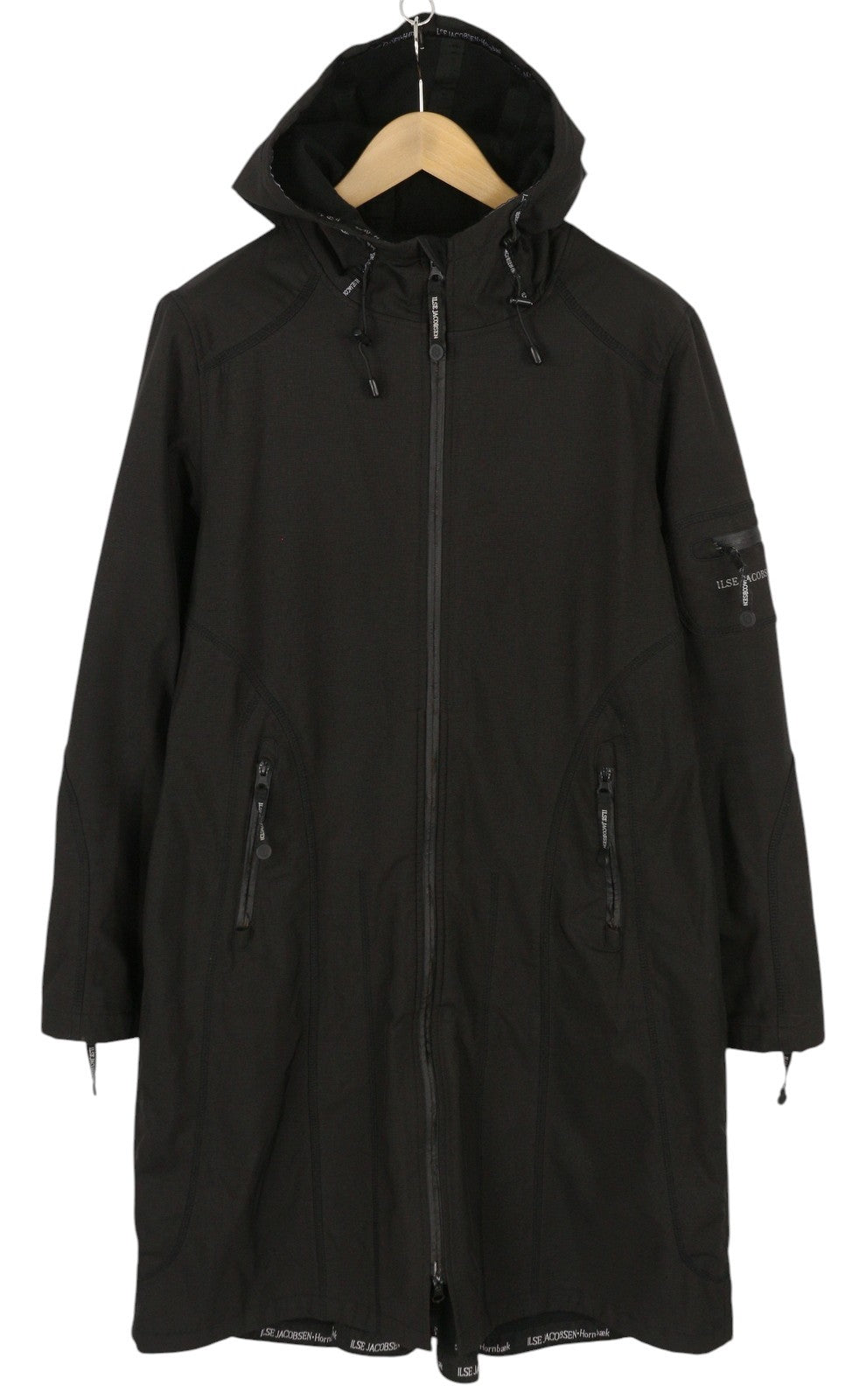 ILSE JACOBSEN Hornbaek lietpaltis moterims, striukė, 40, vandeniui atspari, klijuotomis siūlėmis 