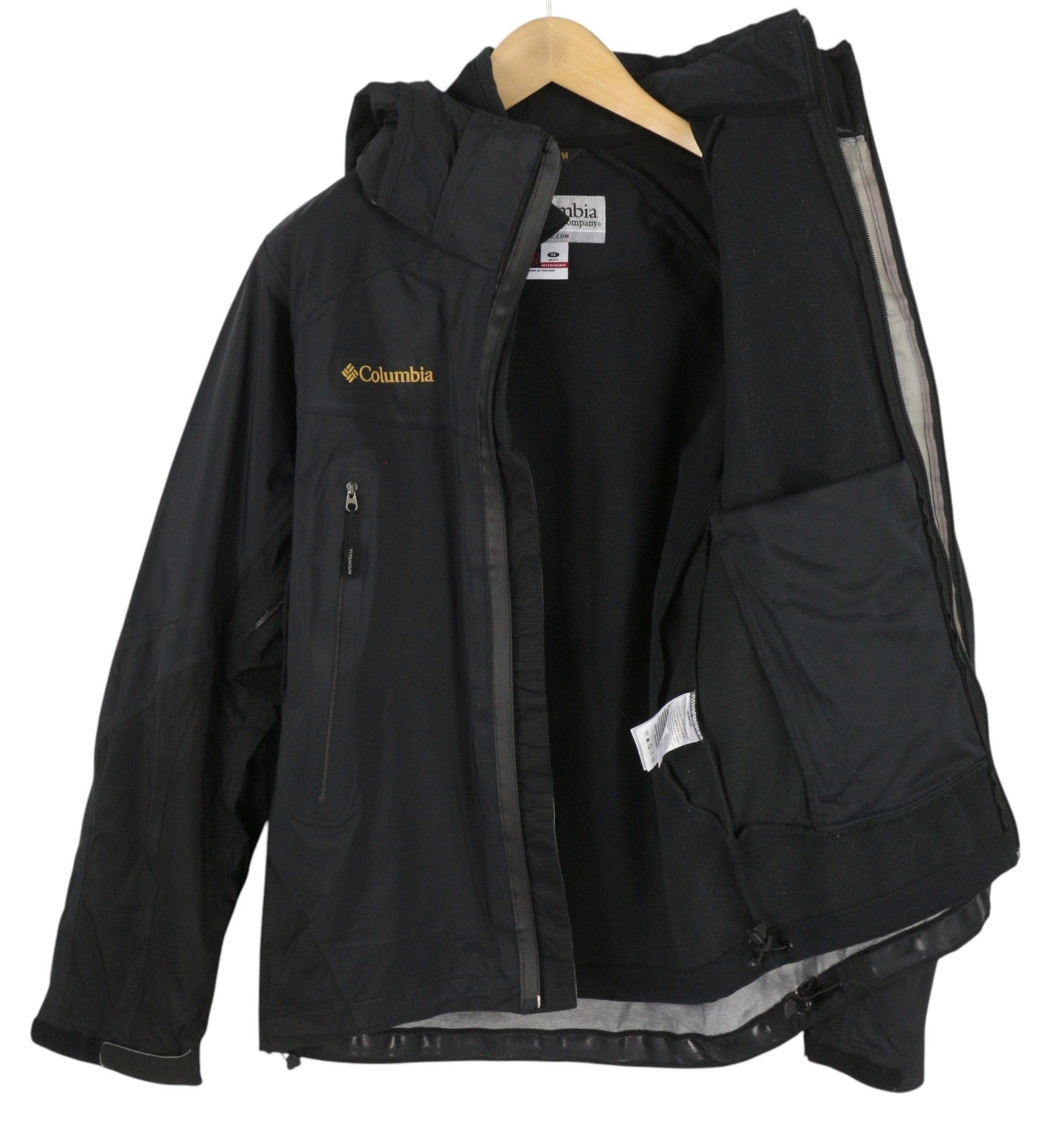 COLUMBIA Titanium vyriška striukė S, juoda, Omni-Tech, vandeniui atspari, išimamas pamušalas 2in1 