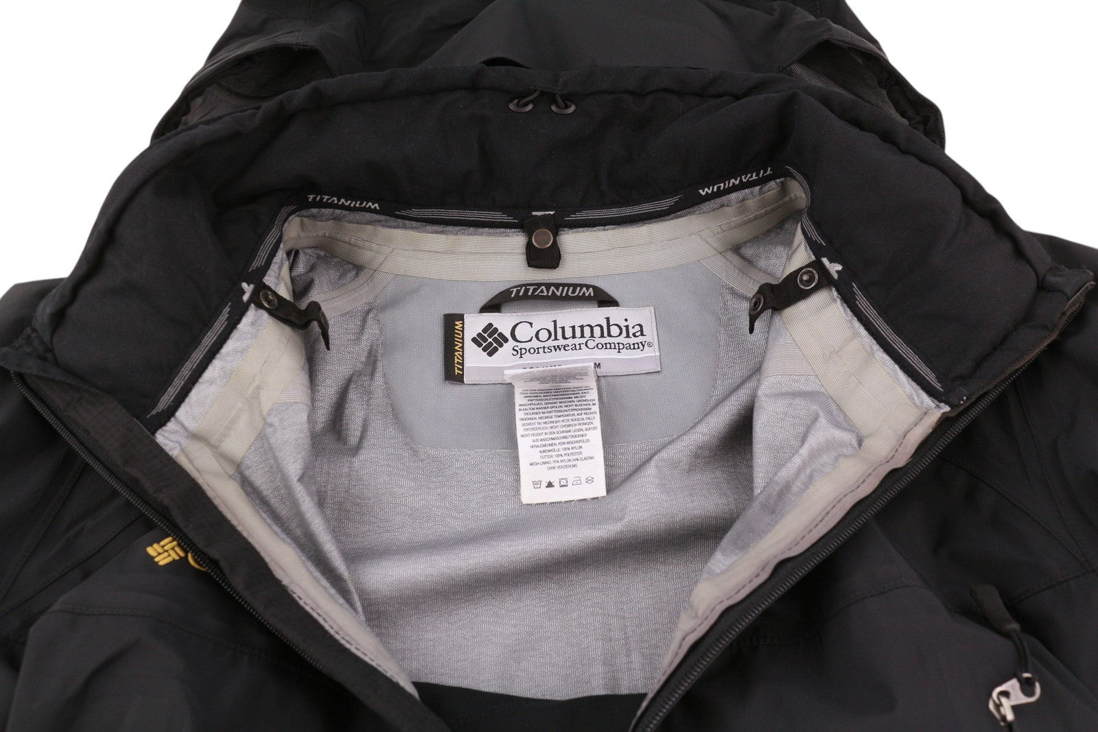 COLUMBIA Titanium vyriška striukė S, juoda, Omni-Tech, vandeniui atspari, išimamas pamušalas 2in1 