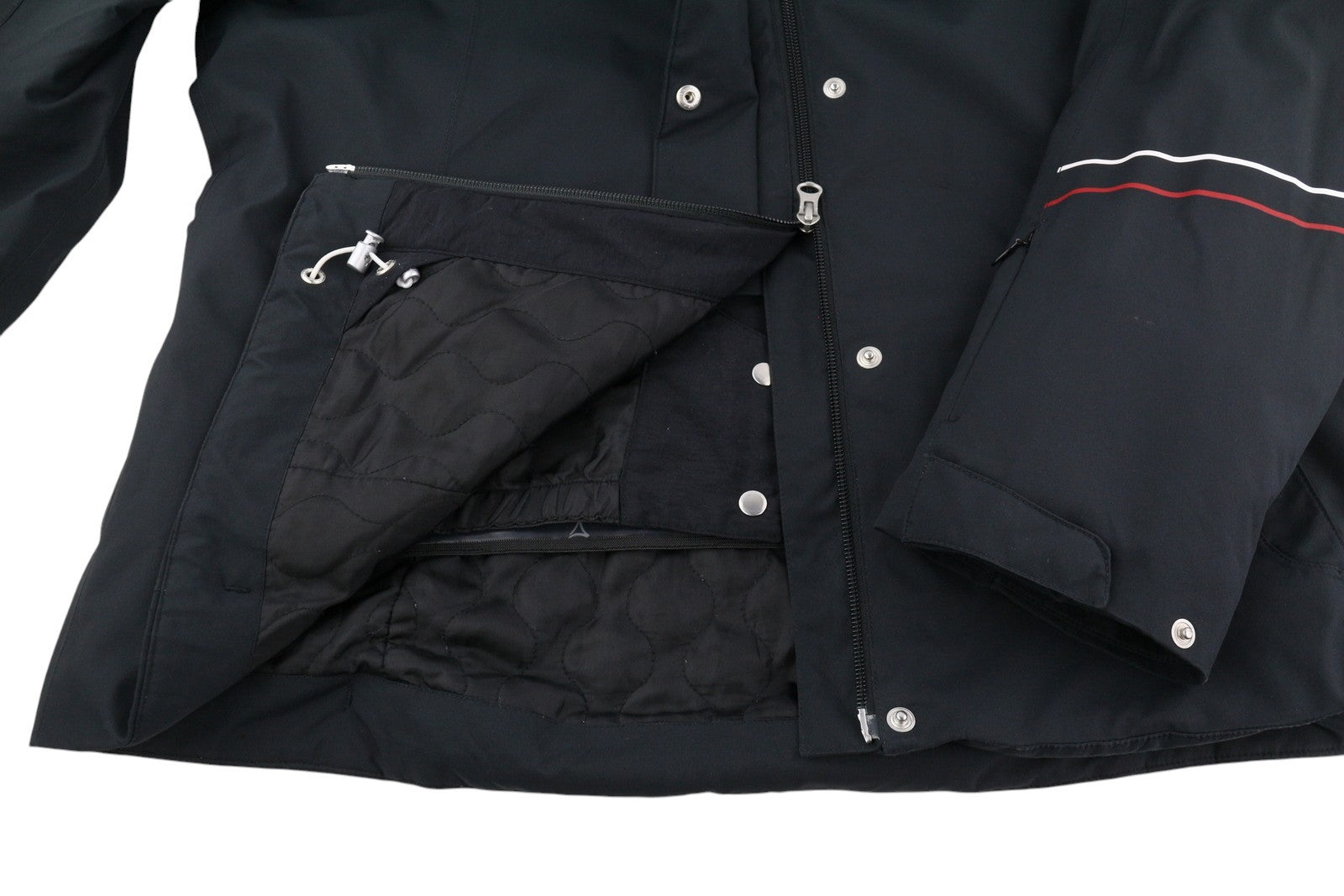 SCHOFFEL Ferry II moteriška slidinėjimo striukė, UK20, juoda, su gobtuvu, sniego sijonu 