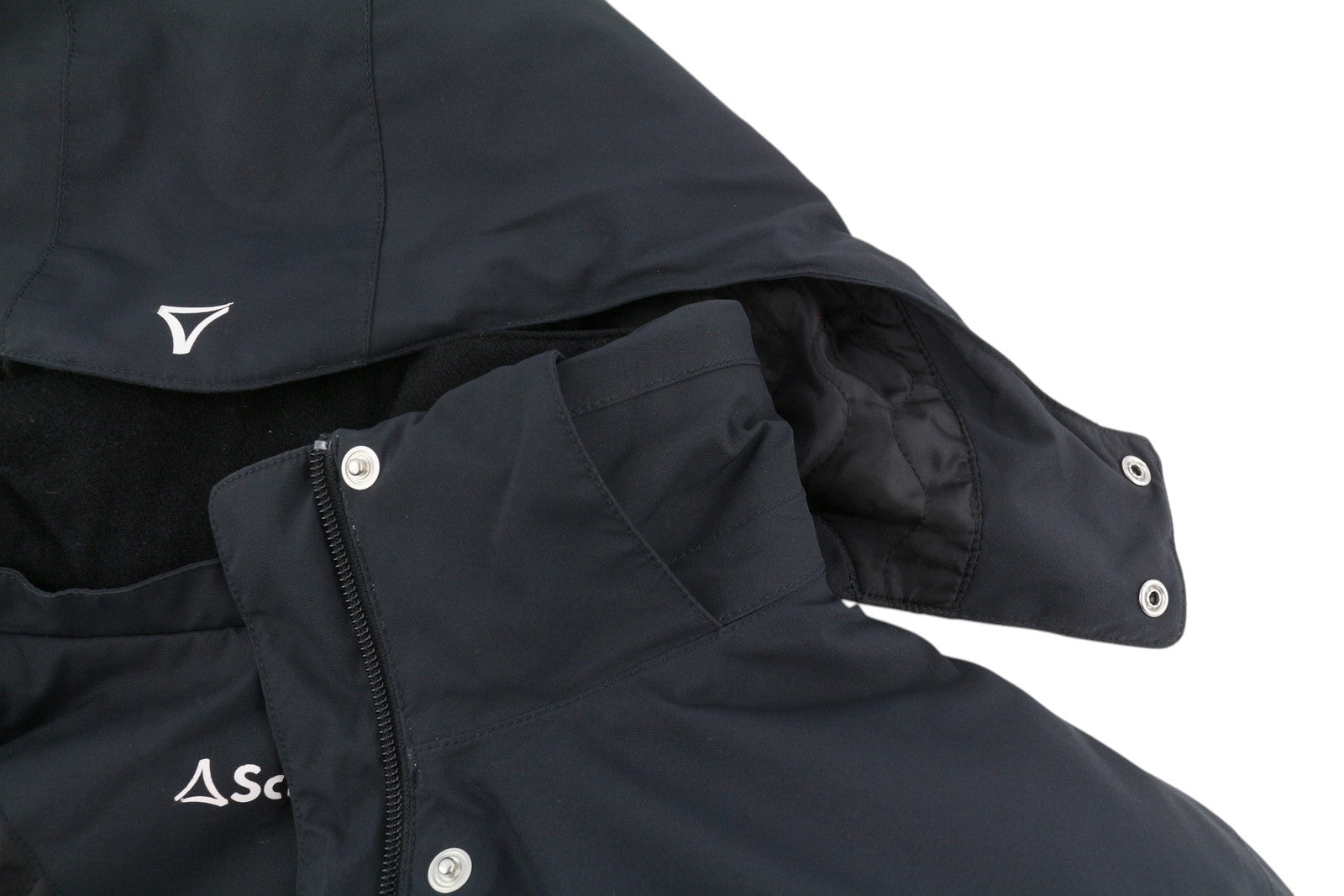 SCHOFFEL Ferry II moteriška slidinėjimo striukė, UK20, juoda, su gobtuvu, sniego sijonu 