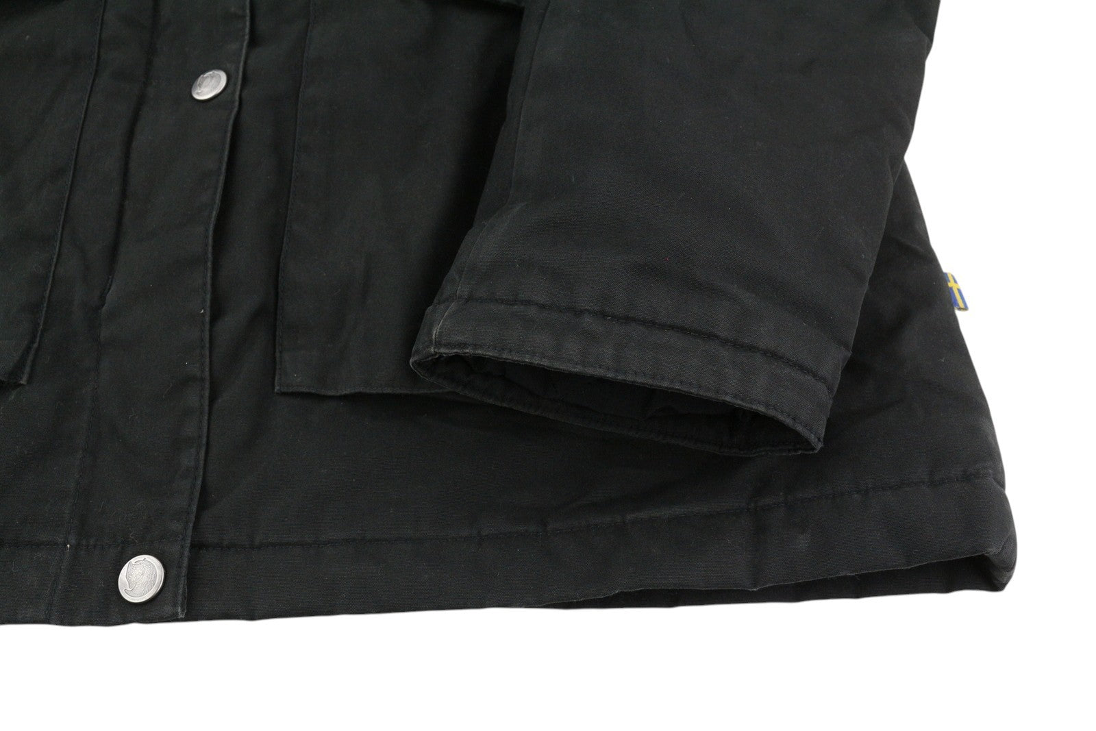 FJALLRAVEN 89259 - Greenland Parka moteriška striukė S, juoda, su gobtuvu, lengva 