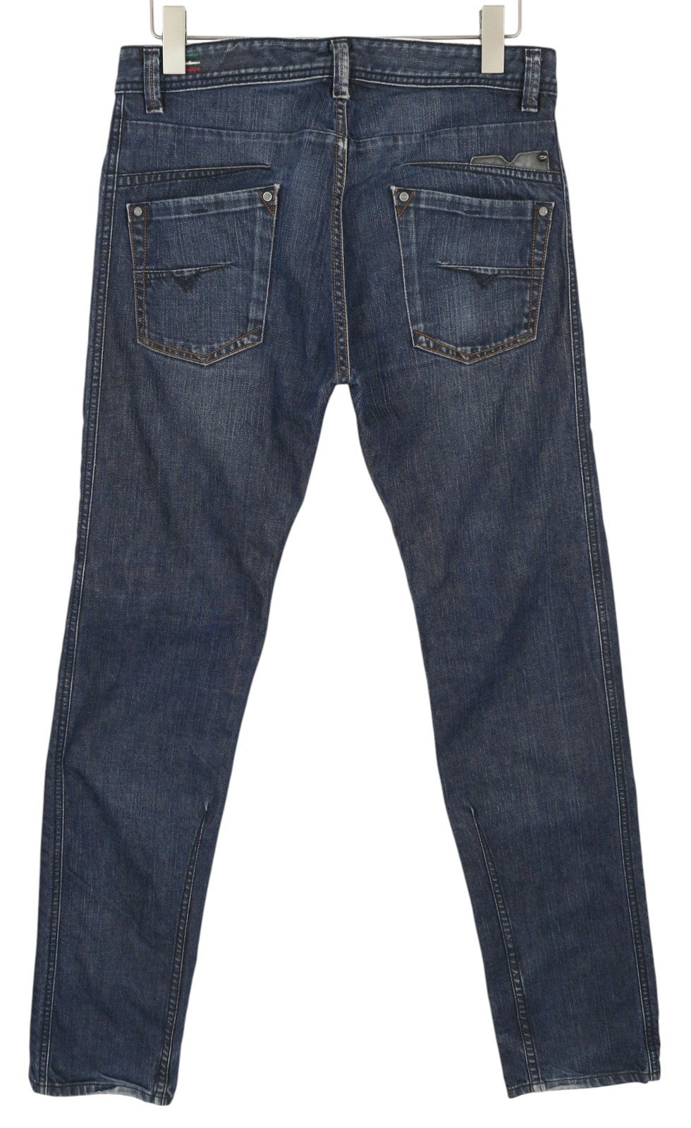 DIESEL Darron 0088Z Men Jeans W31/L34 Dark Blue Faded Straight Fit Button Denim