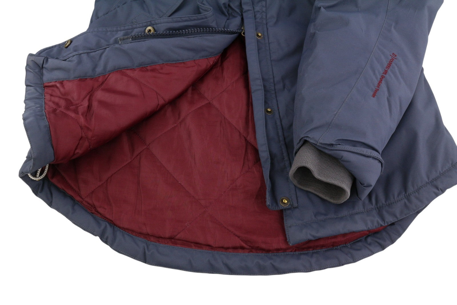 DIDRIKSONS Elsa Parka Women Jacket EU34 Blue Storm System Waterproof Mid-Length