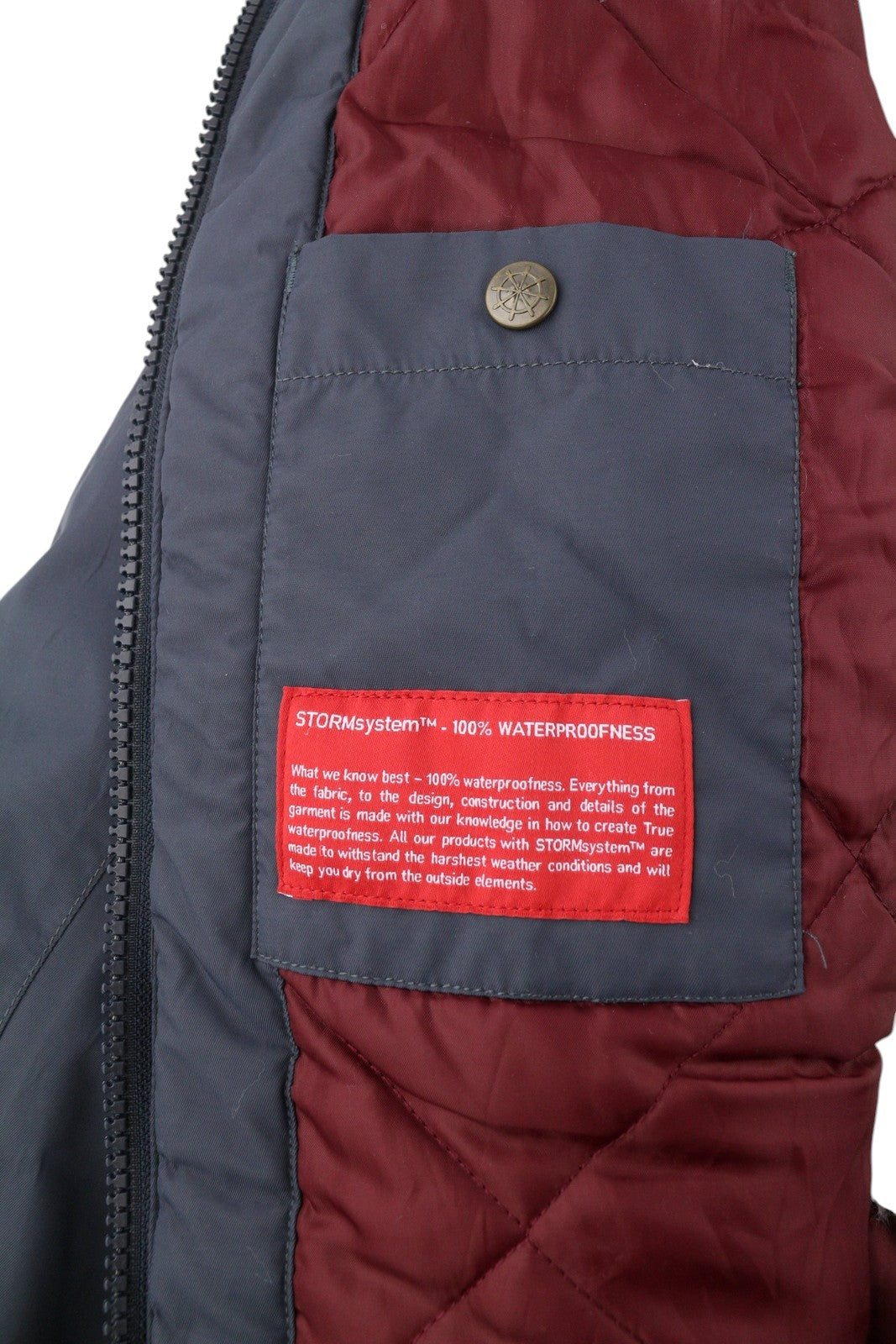 DIDRIKSONS Elsa Parka Women Jacket EU34 Blue Storm System Waterproof Mid-Length