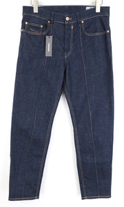 DIESEL Jifer-P 0688B vyriški džinsai W32/L32 Slim Taper, tamprūs, mėlyni, džinsinio audinio 