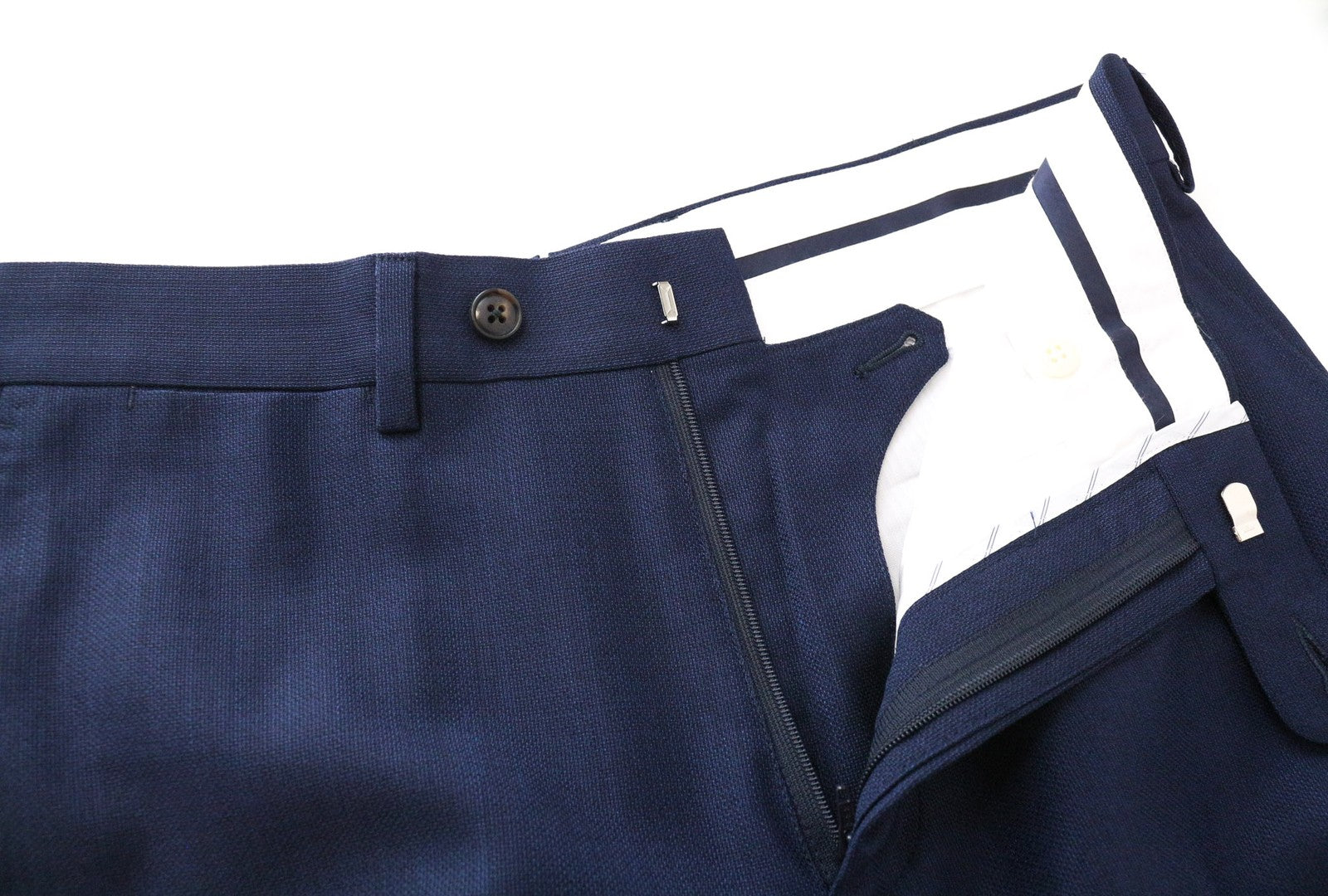 SUITSUPPLY Lazio vyriškas kostiumas UK36R plonas vilnonis kostiumas S110s dviejų dalių mėlynas melanžas 