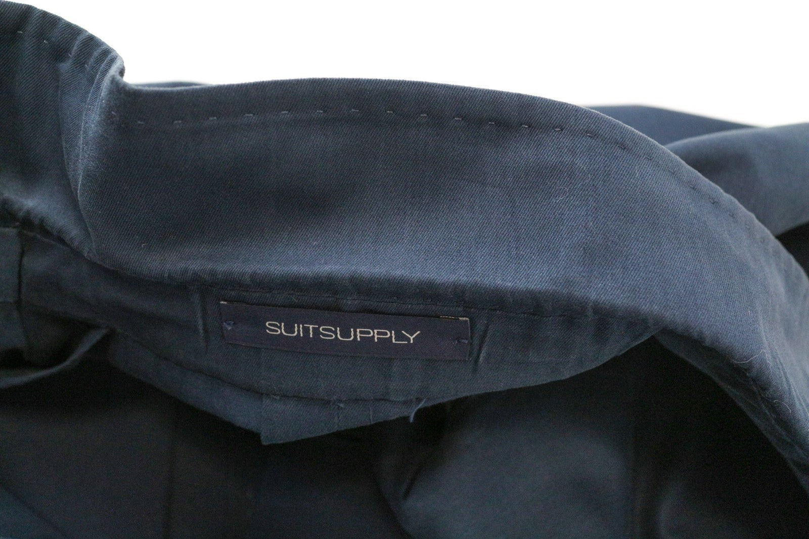 SUITSUPPLY La Spalla Men's Blazer UK48L Blue Green Cotton Cashmere Unlined