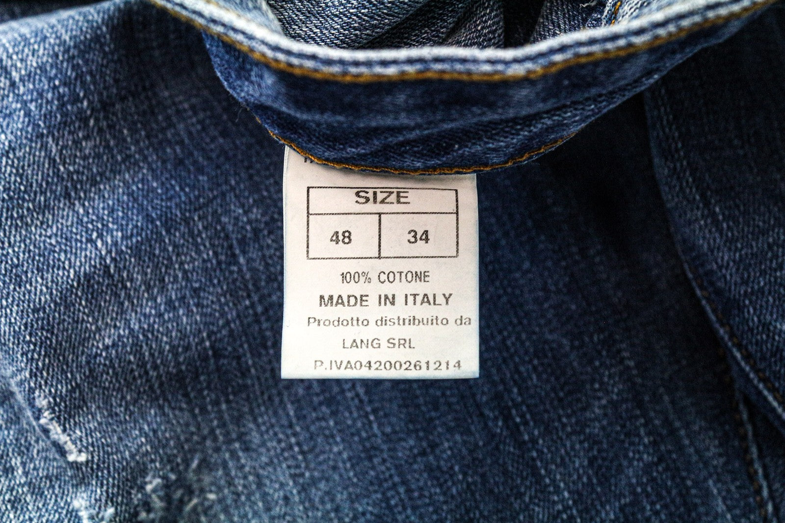 TAKESHY KUROSAWA vyriški džinsai W34 Slim mėlyni grynos medvilnės su sagomis ir skalbti