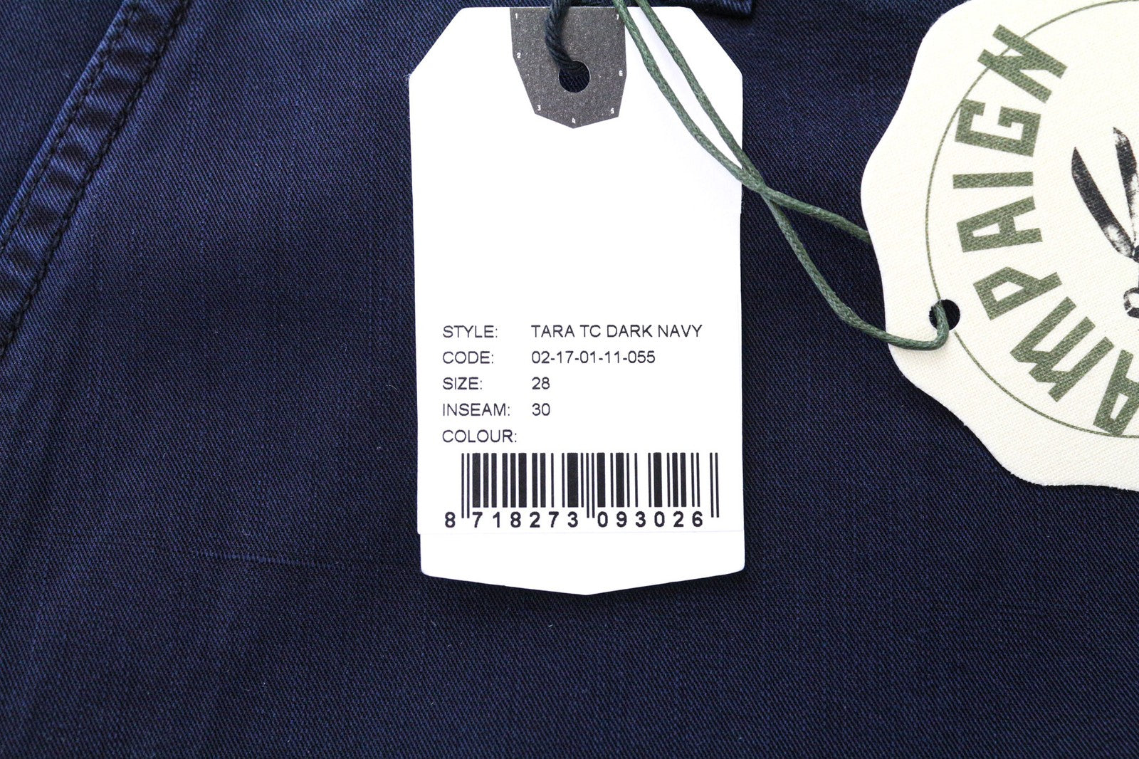 DENHAM Tara moteriškos kelnės W28/L30 tamsiai mėlynos medvilnės mišinio laisvo kirpimo laisvalaikio krovininės kelnės 