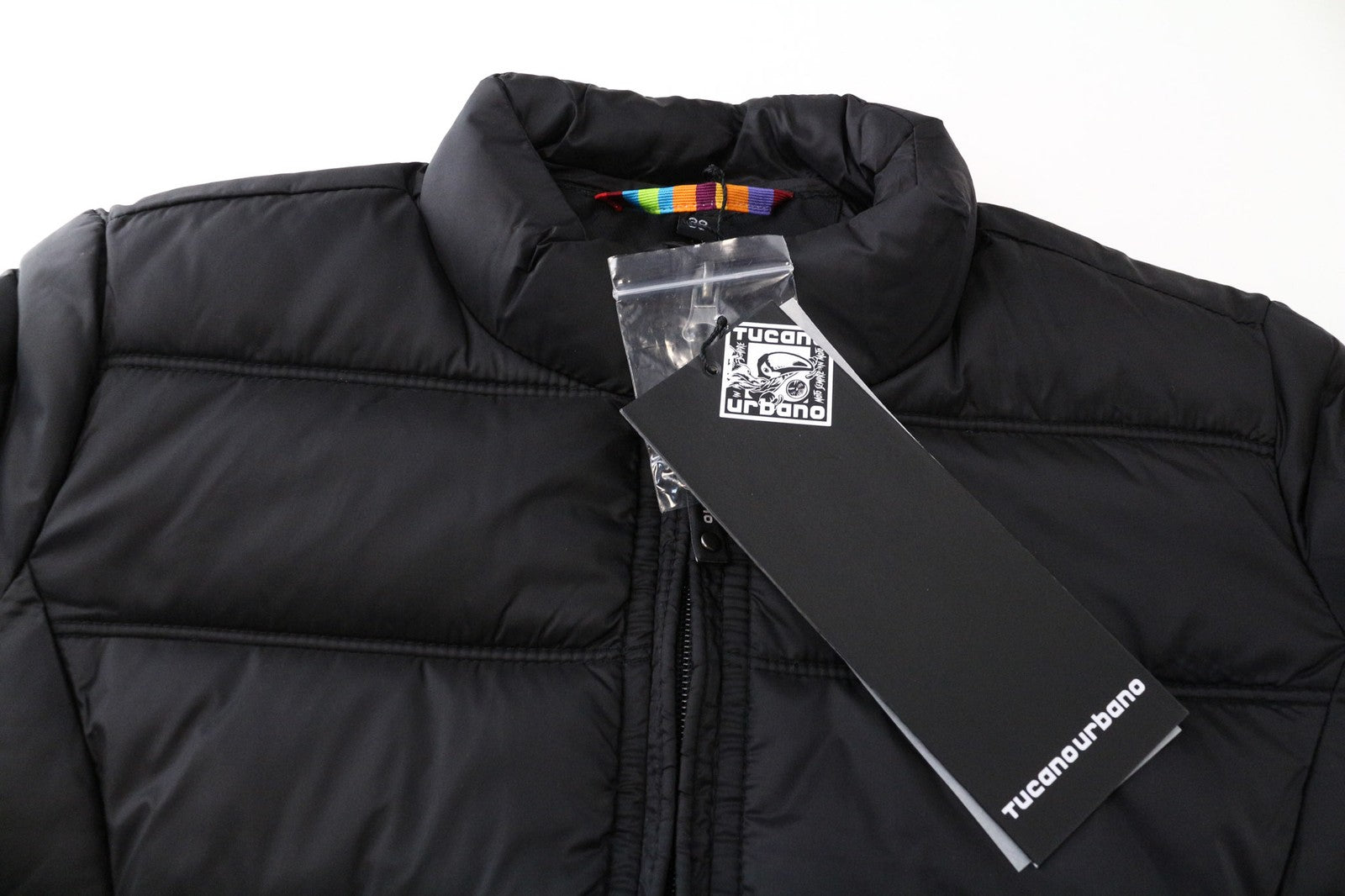 TUCANO URBANO moteriška striukė su žemu Dan sluoksniu, IT38, juoda, vandeniui atspari, termo striukė su užtrauktuku 