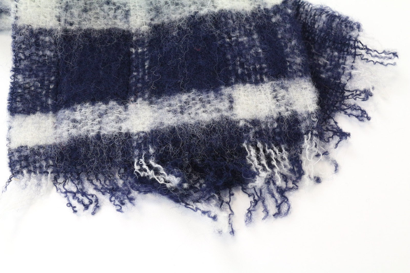 SCOTCH R'BELLE moteriškas šalikas OS mėlynas languotas raštas laisvalaikio pavasario rudens apranga 