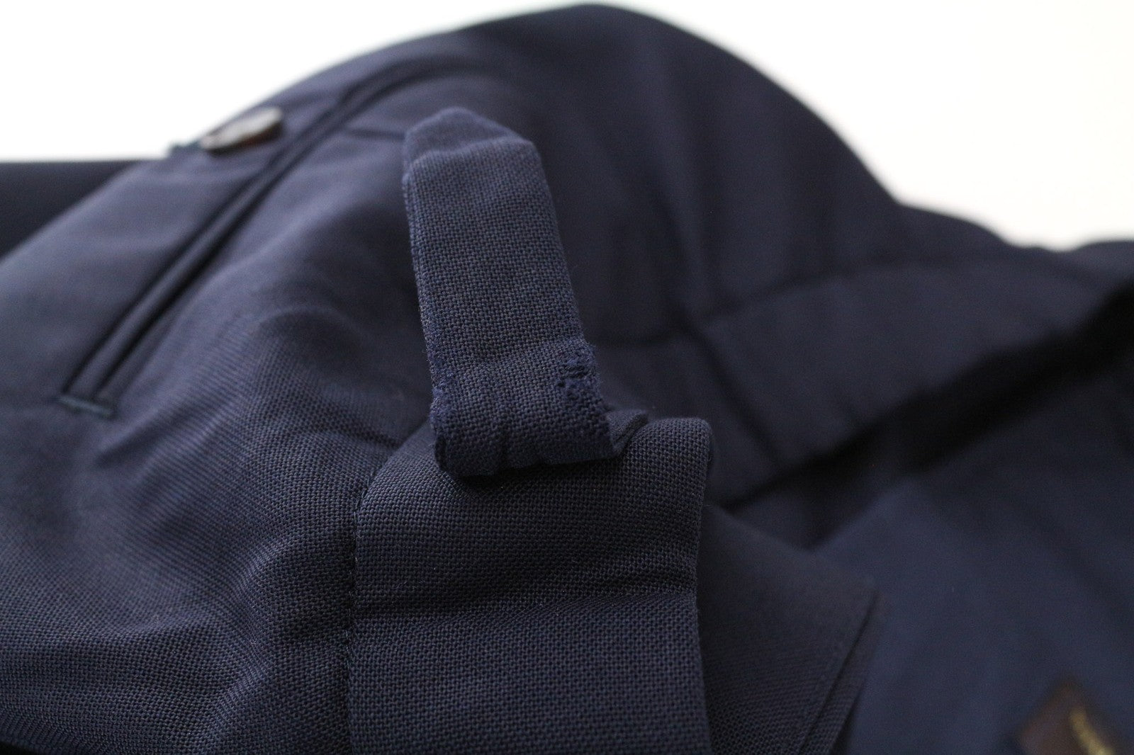 SUITSUPPLY Soho Traveller Men's Pants UK44R Wool Blue Lined Side Adjusters