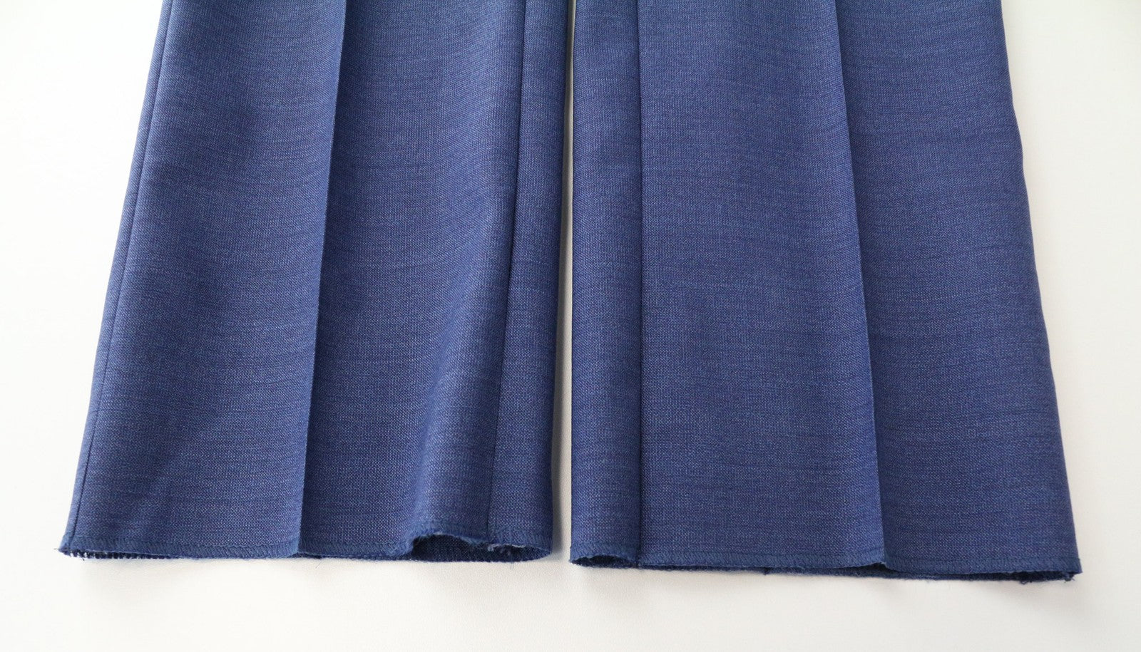 SUITSUPPLY Brescia Men's Pants UK32R Wool Blue Classic Pleated Lined Formal