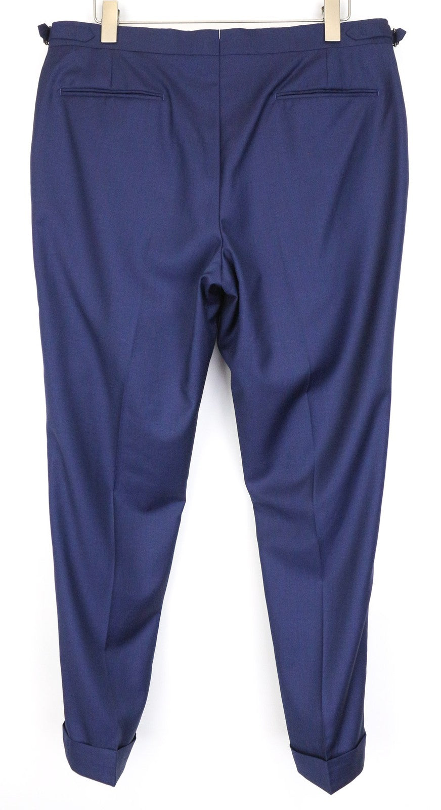 SUITSUPPLY Brescia Men's Trousers UK38S Wool Blue Lined Pleated Classic Cut