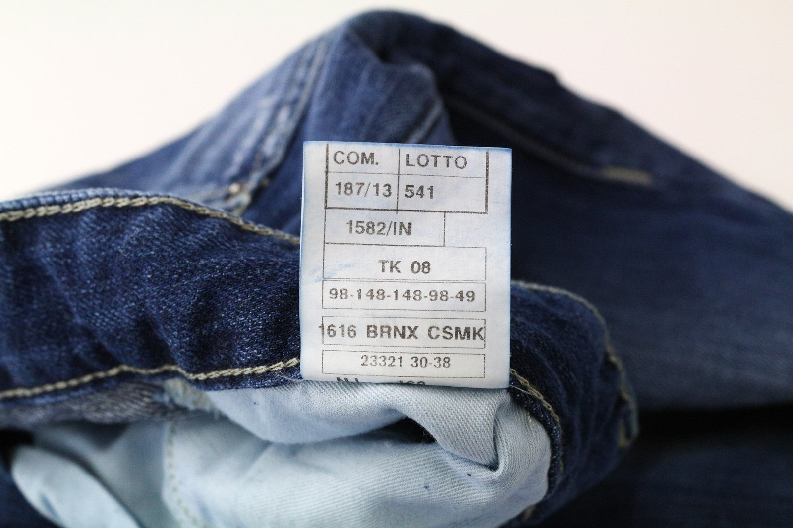 TAKESHY KUROSAWA vyriški džinsai W32 mėlyni medvilniniai, įprasto kirpimo, nusidėvėję, skalbti