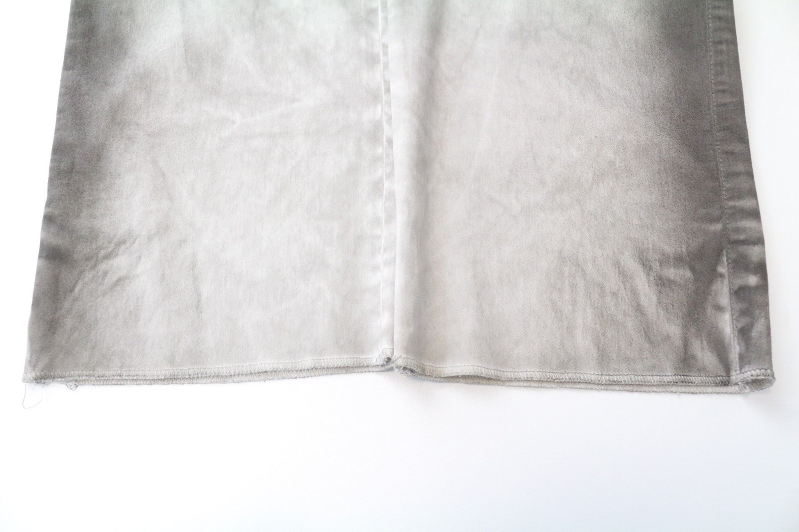 RICHMOND Men's Trousers 48 Grey Cotton Stretch Stained Aged Flat Front Pants