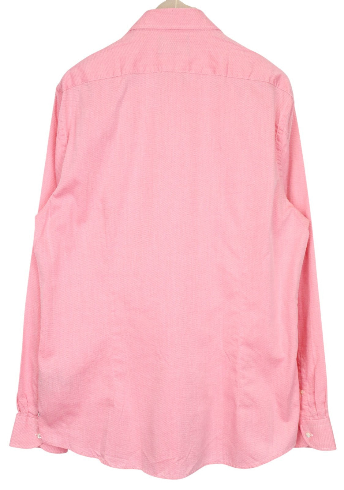 SCOTCH &amp; SODA vyriški marškinėliai, 2XL dydžio, rožiniai, ploni, medvilninio melanžo rašto ilgomis rankovėmis 