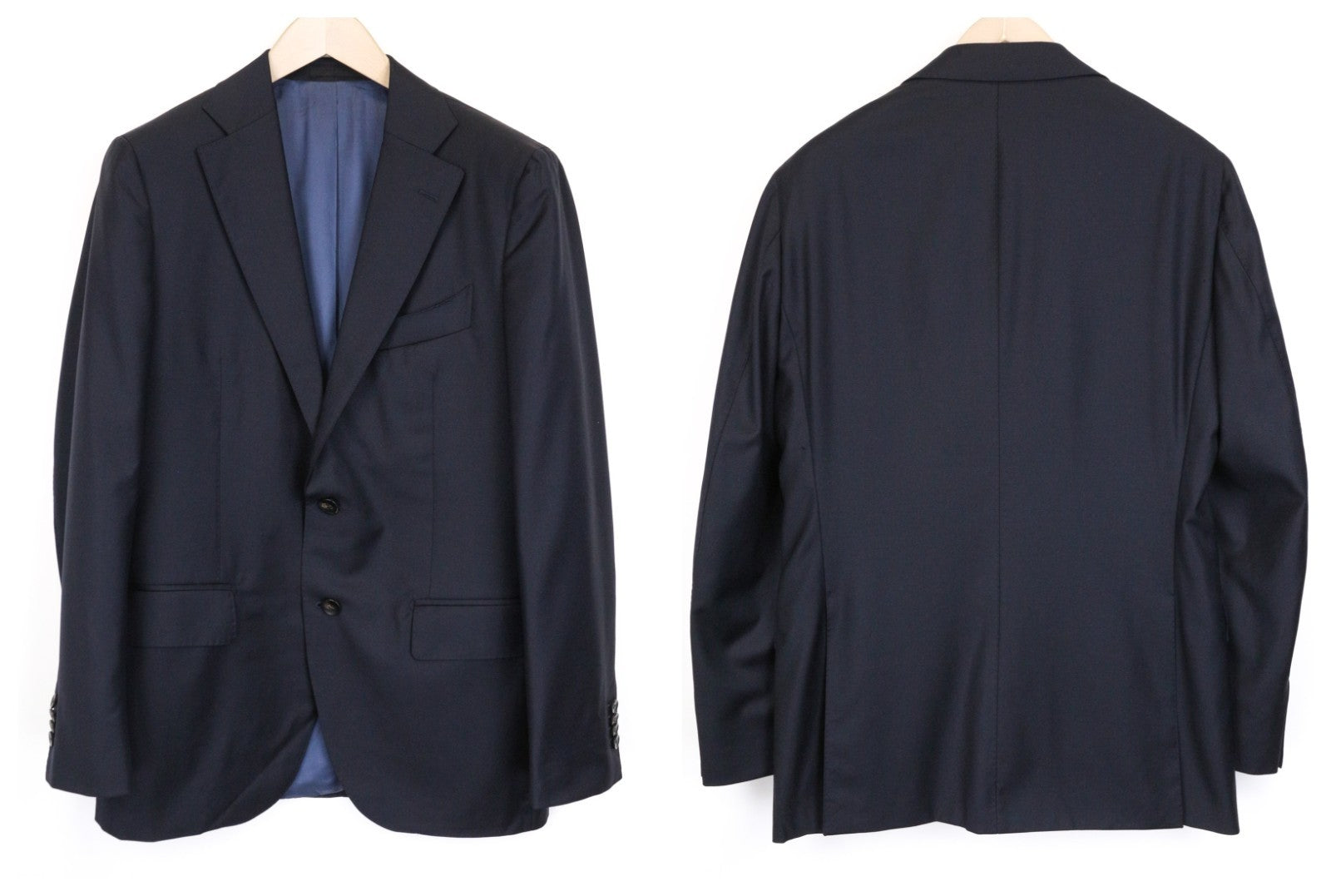 SUITSUPPLY La Spalla Men's Suit UK40R Wool Blue S110s Perennial Slim 3-Piece