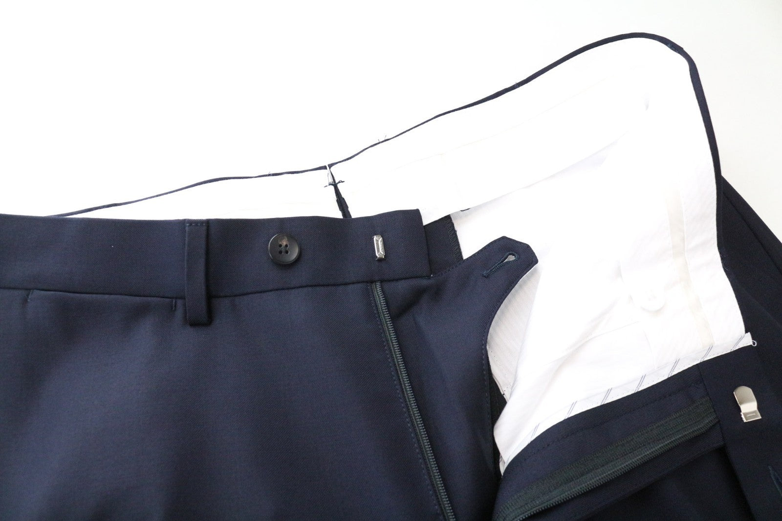 SUITSUPPLY La Spalla Men's Suit UK40R Wool Blue S110s Perennial Slim 3-Piece