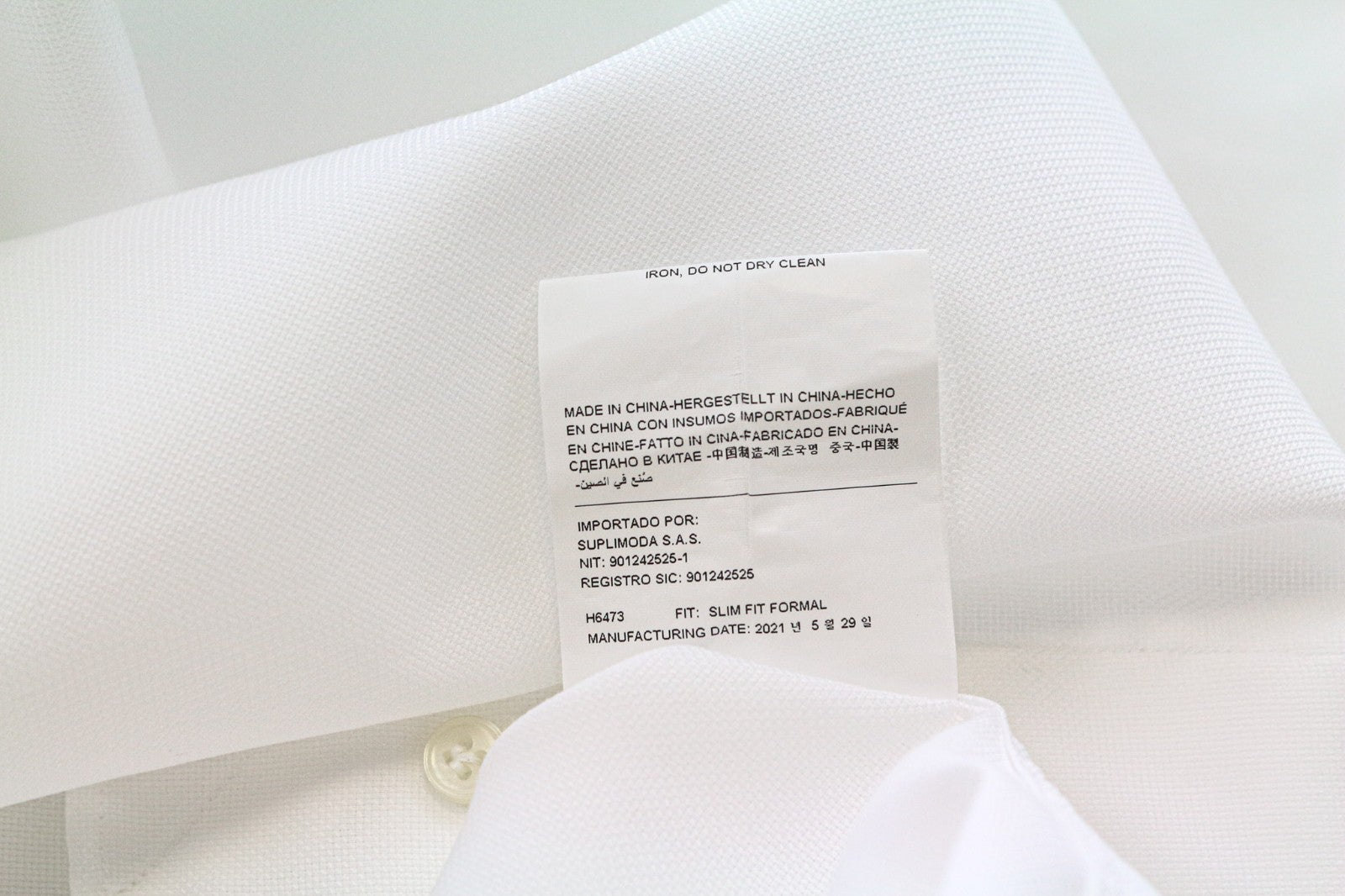 „SUITSUPPLY Traveller“ vyriški formalūs marškiniai, 43/17, ploni balti medvilniniai marškiniai su išskleidžiama apykakle 