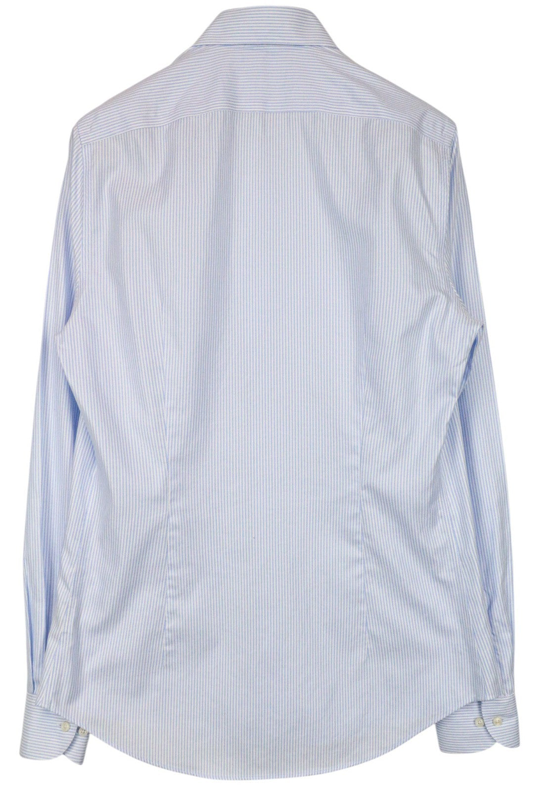 SUITSUPPLY Men's Formal Shirt 39L/15.5L Extra Slim Blue Pure Cotton Striped