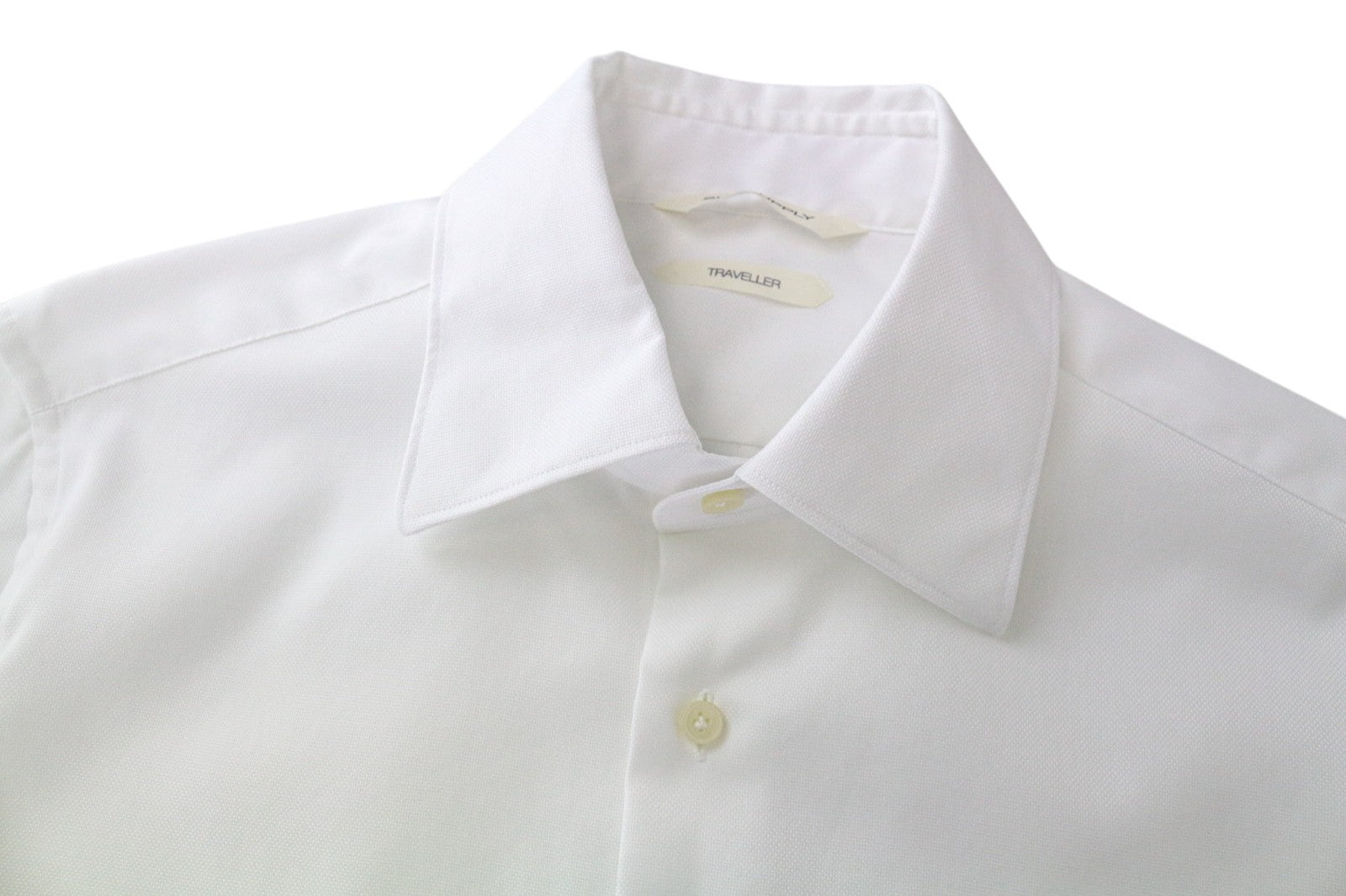 „SUITSUPPLY Traveller“ vyriški formalūs marškinėliai, 38/15, ploni, balti, grynos medvilnės, ilgomis rankovėmis 
