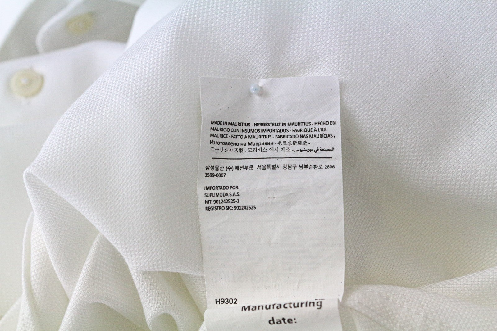 „SUITSUPPLY Traveller“ vyriški formalūs marškiniai, 40/15,75, balti, su sagomis 