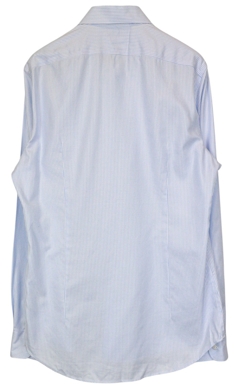 SUITSUPPLY Men's Formal Shirt 44L/17.5L Extra Slim Blue Cotton Twill