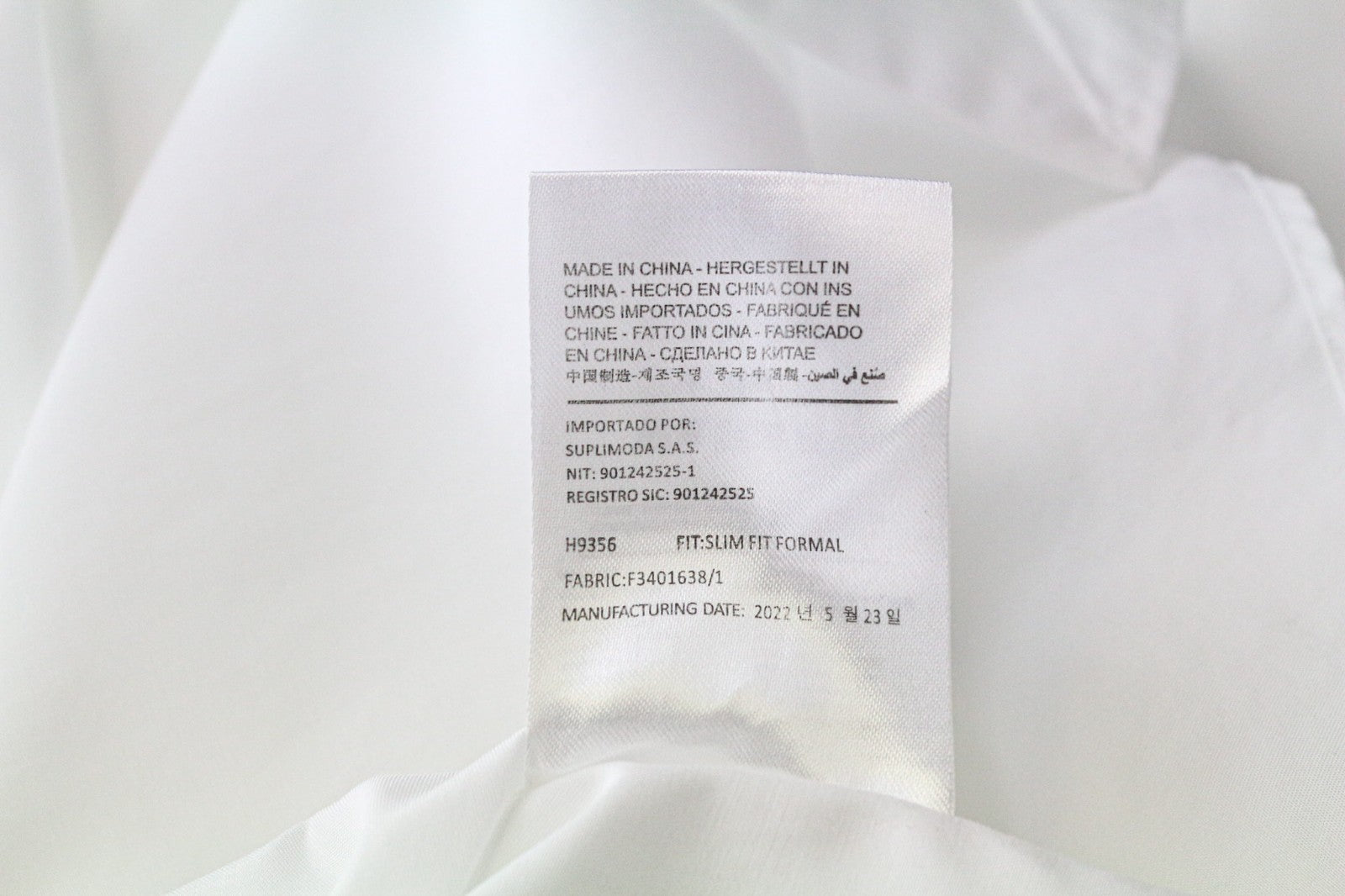 SUITSUPPLY vyriški formalūs marškinėliai 41/16 ploni balti medvilniniai ilgomis rankovėmis klasikinio stiliaus 