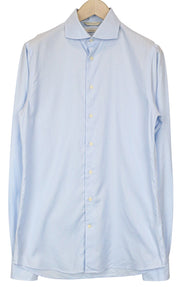 „SUITSUPPLY Traveller“ vyriški formalūs marškinėliai, 40–7/15,75 l, ypač ploni, mėlyni, medvilniniai 