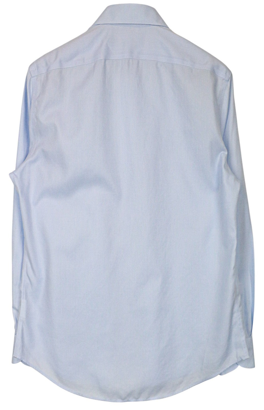 SUITSUPPLY Men's Formal Shirt 39/15.5 Slim Blue Cotton Cutaway Long Sleeve